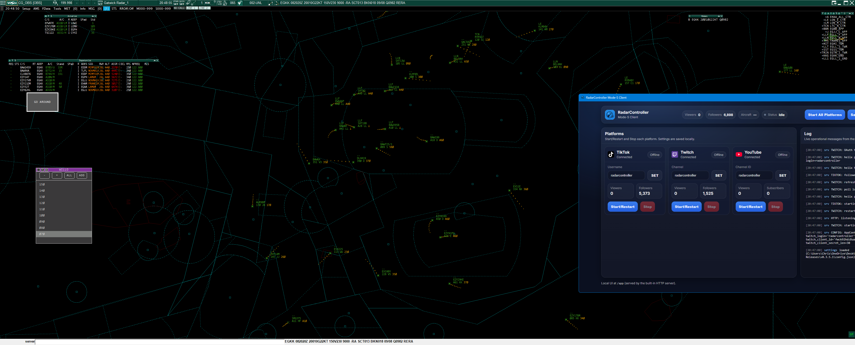 StreamingATC.live radar preview